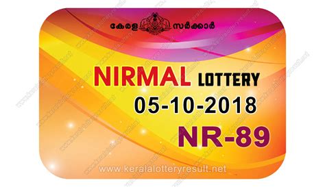 2018 kerala lottery result|Kerala Nirmal Lottery NR 89 Results 2018: Check full winners.